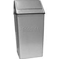 Witt Co Witt Stainless Steel Square Swing Top Trash Can, 21 Gallon 1411HTSS